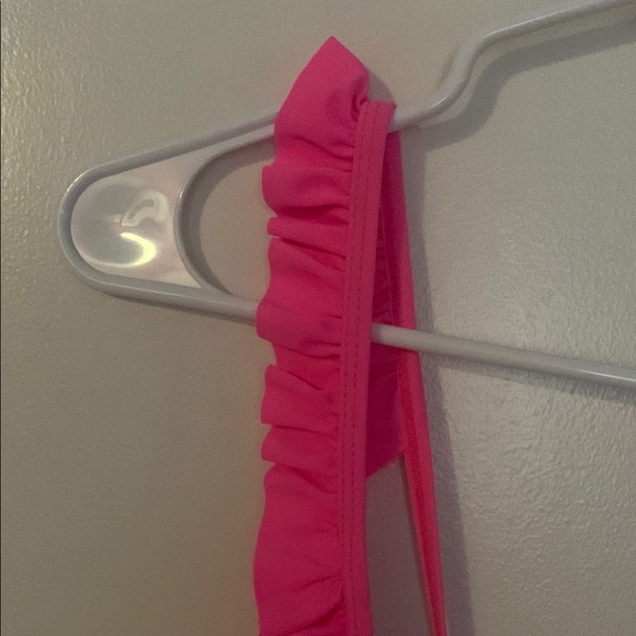 Pink Ruffled One-Piece Swimsuit - Picture 3 of 14